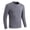 Gray, variant on Vikakiooze Man Back Intelligent Fever Knitted Keep Warm Long Sleeve O Neck Heating Underwear Blouse Tops