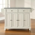 thumbnail image 2 of Kingfisher Lane Solid Granite Top Kitchen Island in White, 2 of 5