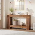 thumbnail image 1 of 47" Console Table for Entryway, Entry Accent Table for Living Room, Long Console Table with Storage, Farmhouse Hallway Table with 2-Tier Storage Shelf, 1 of 6