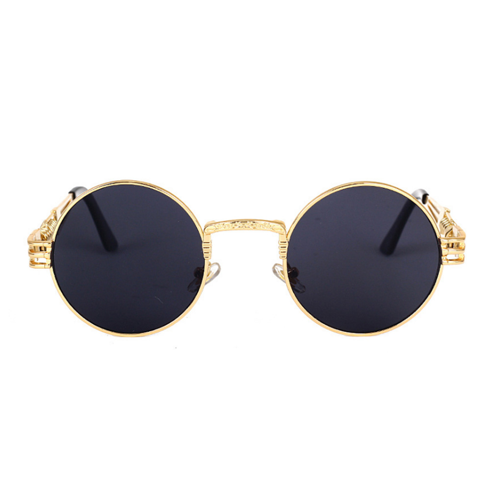 Gothic Steampunk Sunglasses Men Women Round Shades Sun Glasses UV400