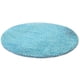 thumbnail image 1 of Alfombra de baño redonda antideslizante de microfibra peluda, absorbente, diámetro 80 cm, color azul Dia. 80cm, 1 of 5