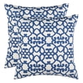 thumbnail image 3 of SAFAVIEH Mallorca Geometric Pillow, 20" x 20", Royal Blue, Set of 2, 3 of 3