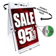 thumbnail image 2 of Sale 95 Percent Off (24" X 36") Deluxe A-Frame Signicade, Includes 2 Removable Panels & Stand, 2 of 4