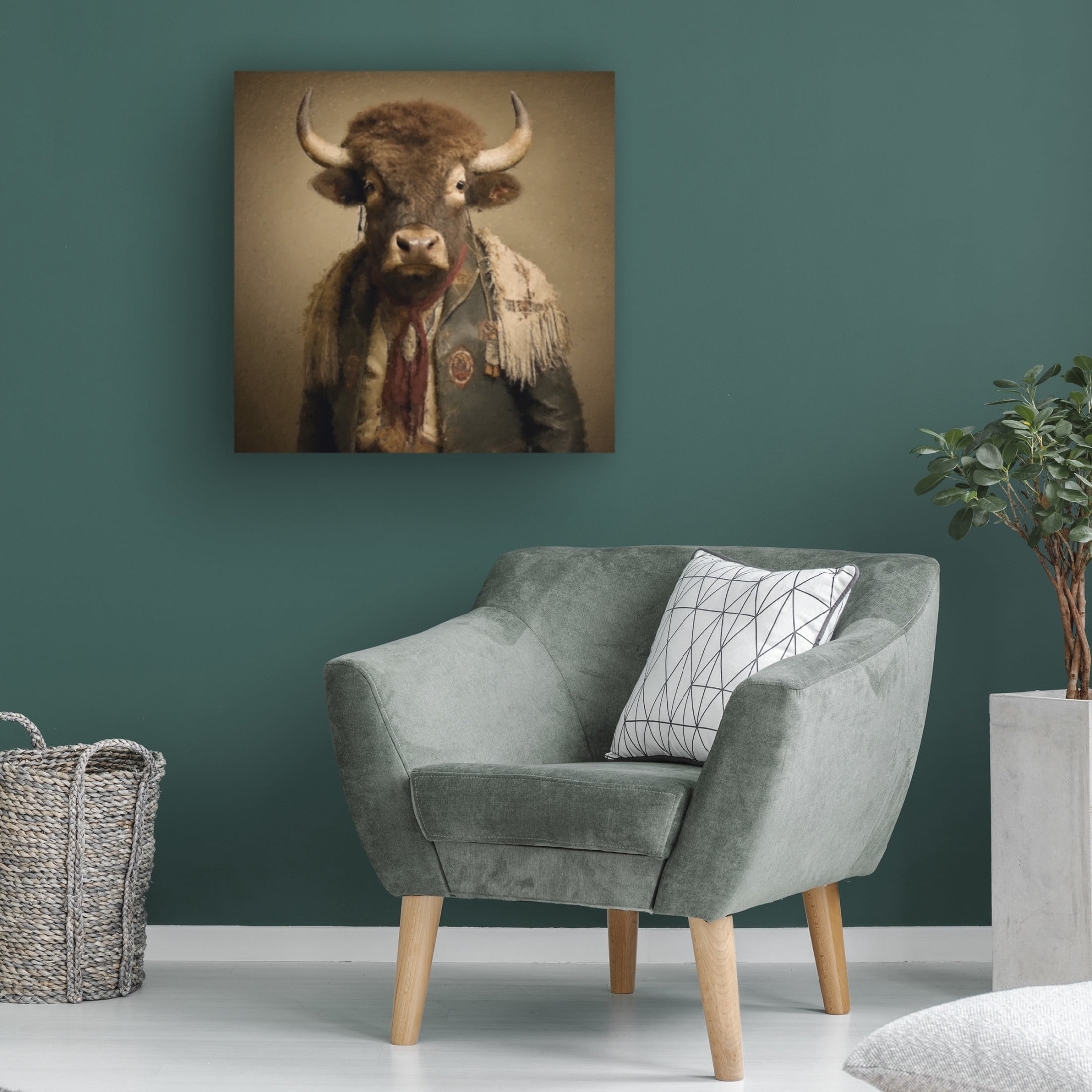 Canvas Wall Art - Sean Parnell 'Buffalo Springfield' Wall Art for Living Room, Bedroom, or Office Décor by Trademark Fine Art - 24 x 24 Inches