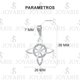 thumbnail image 5 of JOYARIS Collar Nudo De Bruja Celta Plano Zirconias Plata Ley 925 DM-0001148, 5 of 5