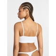 thumbnail image 3 of No Boundaries Seamless Ribbed Bralette and Thong Set, 2-Piece, Women's Sizes XS-XXXL, 3 of 5