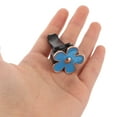 thumbnail image 4 of Shisuyan Car Interior Decor Blue Metal 4Pcs 1.3X1.3X0.04In, 4 of 8