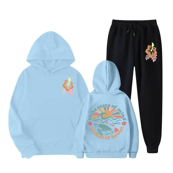 TJAZFJPA Womens Sweatsuits 2 Piece Set Shorts Long Sleeve Womens Two Piece Outfits Sets Hoodie Sweatshirt and Long Sweatpants Jogger Workout Set Fall Tracksuit Sweatsuits Glow Party Outfit