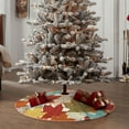 thumbnail image 6 of Kll Fall Maple Leaves Christmas Tree Skirt 48",Party Decorations Farmhouse For Christmas Decorations Holiday Party, 6 of 8