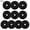 62cm, variant on 10 PCS Non Woven Tree Rings, Round Base Weed Barrier Fabric Cover, Degradable & Reusable Tree Mulch Rings for Landscaping Weed Control Root Protection