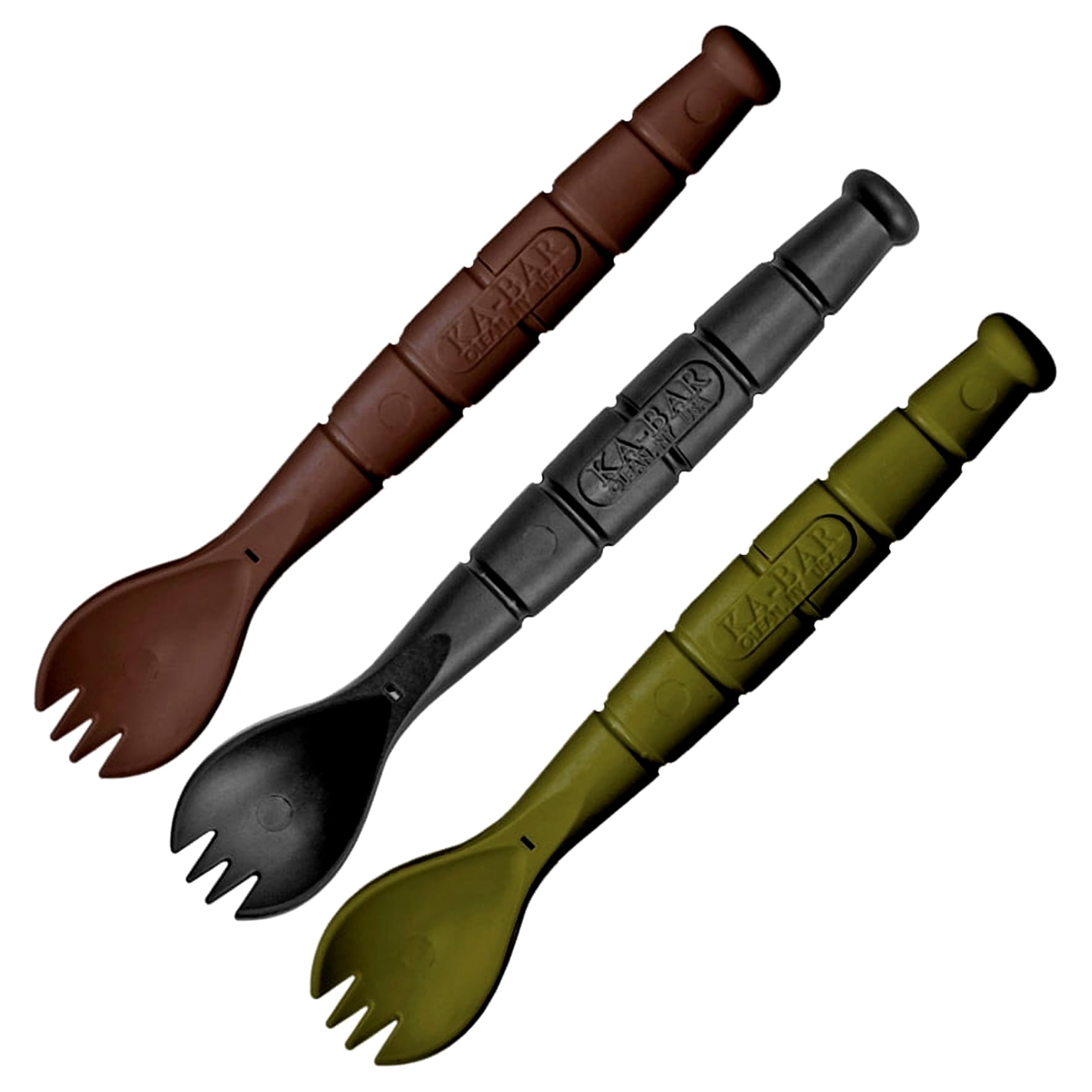 KA-BAR Tactical Spork Field Kit Spoon Fork Knife 3-Pack A