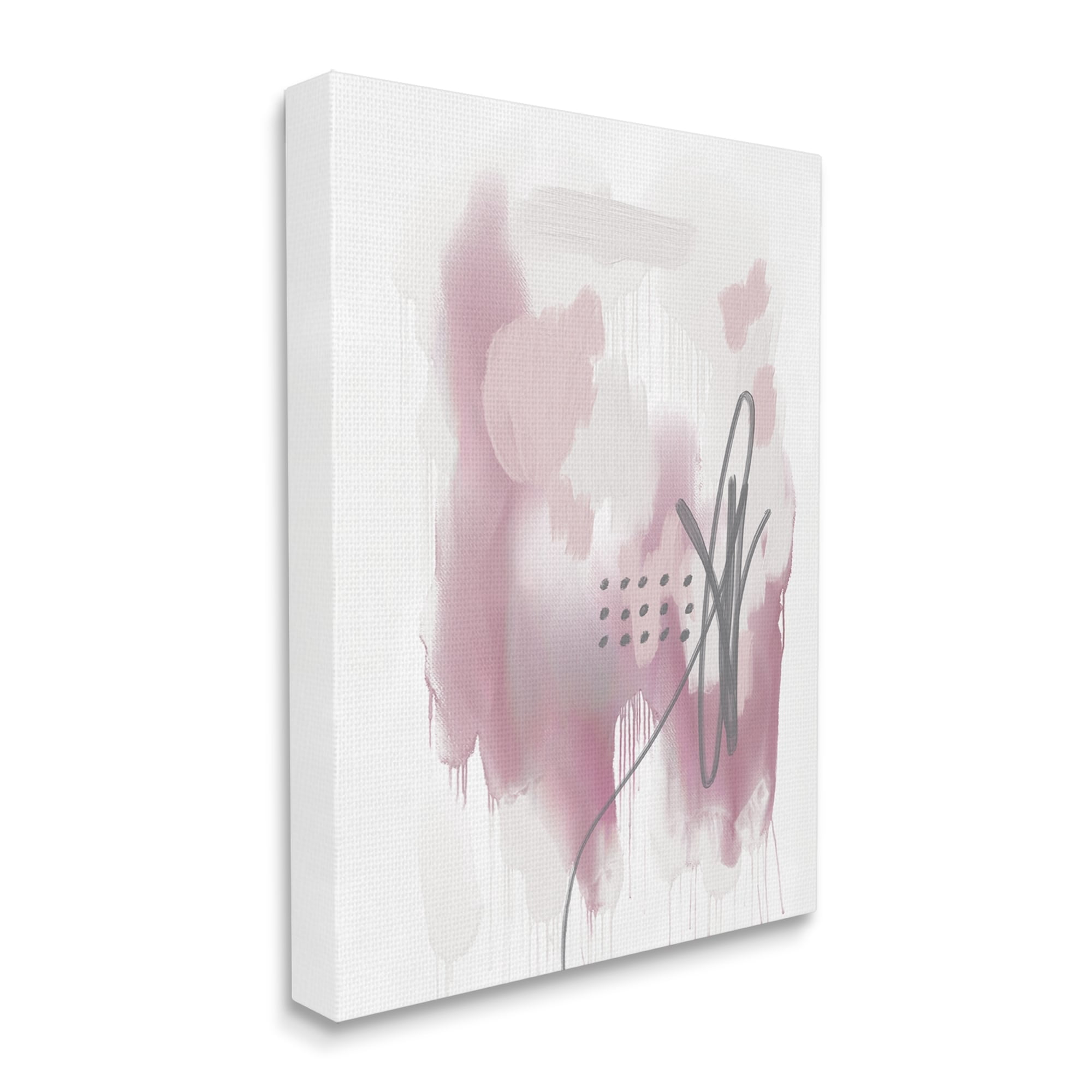 Stupell Industries Soft Pink Abstract Shape Cluster Blush Tone Painting, 30 x 40, Design by Urban Epiphany