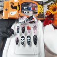thumbnail image 4 of Presiona Uñas AROVFAM Spider Web Skeleton Skull para Halloween, 4 of 8