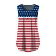 thumbnail image 3 of Enwejyy Womens US Ameircan Flag Print Sleeveless Casual Loose Tank T-Shirt Blouse Tops, 3 of 3