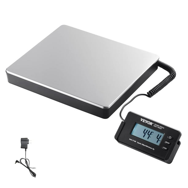 Báscula de envío digital VEVOR de 200 kg x 50 g con temporizador y tara