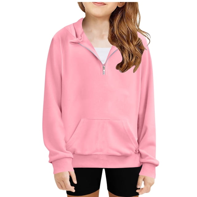 Hauts à Manches Longues pour Fillettes en Liquidation Hauts à Manches Longues pour Enfants Hommes et Femmes Col Rond Chemises pour Bébé Fille Roses 150