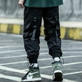 thumbnail image 4 of streetwear techwear joggers matte black harem relaxed fit pants, 4 of 6