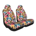 thumbnail image 3 of Car Seat Covers Are Protected From Dust And Spillage And Elastic Straps Are Easy To Install For Easy Car Suv Truck Delivery Leopard Print Pattern Rainbow_1 2 Pcs, 3 of 8