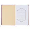 thumbnail image 3 of Christian Art Gifts Classic Journal Bless You & Keep You Num. 6:24-26 Inspirational Scripture Notebook, Ribbon Marker, Purple Faux Leather Flexcover, 336 Ruled Pages, 3 of 4