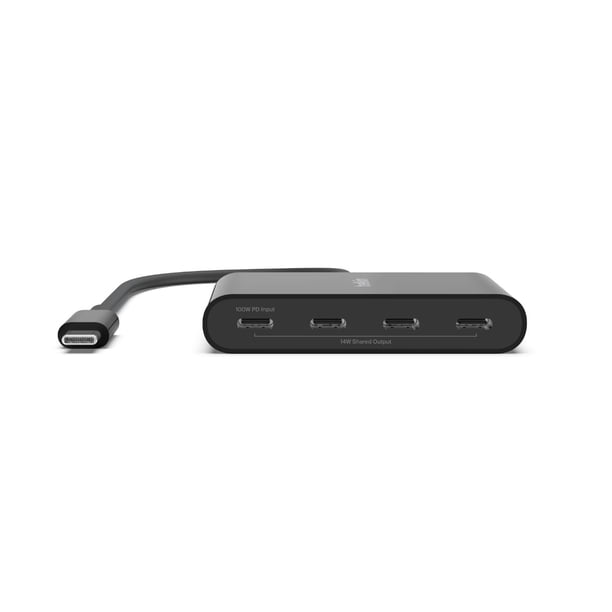Adaptador de 4 Puertos USB-C Belkin Negro