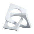thumbnail image 2 of jifeng Statue Géométrique Moderne Ornement Décoratif pour Chambre Entrée Maison Blanc Petit, 2 of 9