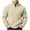 Beige, variant on qafoshin Men's Fleece Half Zip Pullover Sweatshirts Fall Winter Casual Long Sleeve Solid Color Warm Tops