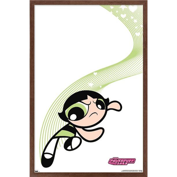 The Powerpuff Girls - Buttercup Heart Lines Wall Poster, The Powerpuff Girls - Buttercup Heart Lines Wall Poster,