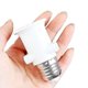 thumbnail image 1 of 3x Ac100-240v E27 Bulb Adapter Lamp Holder Base Socket Conversion With Eu Plug-AX, 1 of 5