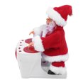 thumbnail image 4 of Juguete musical de Papá Noel, Papá Noel eléctrico de Navidad Juguete de Papá Noel Decoración navideña Artesanía superior, 4 of 9