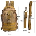 thumbnail image 5 of Bolsa de almacenamiento para caja de aparejos, mochila de hombro para exteriores y equipo cruzado para estanque, tolva, senderismo, caza, camping (15,7 pulgadas x 9 pulgadas x 5,1 pulgadas), 5 of 5