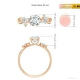 thumbnail image 5 of ANGARA Lab Grown Diamond Butterfly Engagement Ring for Women in 14K Rose Gold (Size-5.9mm| Color-F-G| Clarity-VS) | April Birthstone, Anniversary, Jewelry Gift for Women | Lab-Grown Diamond Ring, 5 of 8