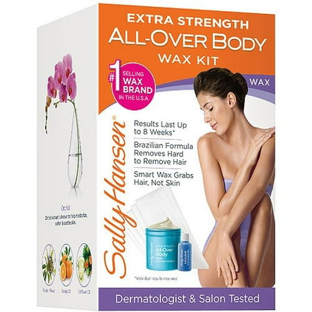 Sally Hansen Extra Strength All-Over Body Wax Kit (Best Eyebrow Wax Strips)
