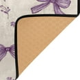 thumbnail image 4 of Area Rugs 36"x24" Indoor Non-Slip Wear Resistant Floor Mats Soft Large Carpets for Living Room Bedroom Home Decor Washable Rug Pastel Lavender Bows, 4 of 7
