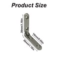 thumbnail image 2 of Quroko Zinc Alloy Jewelry Box Hinge, Mini Box Hinges for Storage Cabinets, Wine Boxes, Drawers and Dollhouses (Gold, 1pcs), 2 of 7