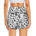 thumbnail image 4 of Goofa Fall Forest Printed Women 2 in 1 Running Shorts,Quick Dry Athletic Workout Shorts,High Waisted Athletic Shorts with Liner Pockets-XX-Large, 4 of 9