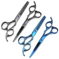 thumbnail image 2 of 2 Pairs 6in Hair Scissors Professional Haircut Shears Haircut Scissors for Home, 2 of 10