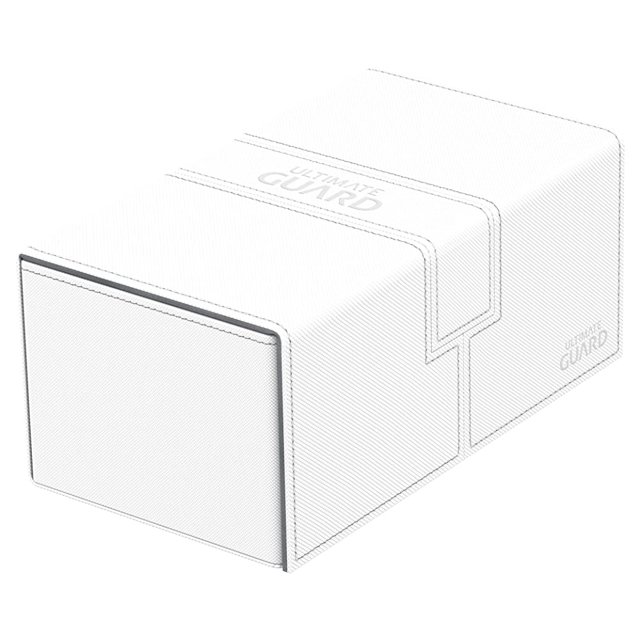 200 Card Twin Flip N Tray Xenoskin Deck Case, White