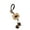B, variant on Lerpwige Textured Wooden Mobile Phone Charm Coffee Accent Couple Teens Youth Accessory