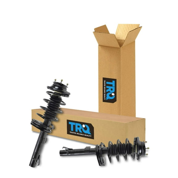 TRQ Front Strut & Coil Spring Assembly Set Driver & Passenger Sides Fits Select 00-05 Ford Focus