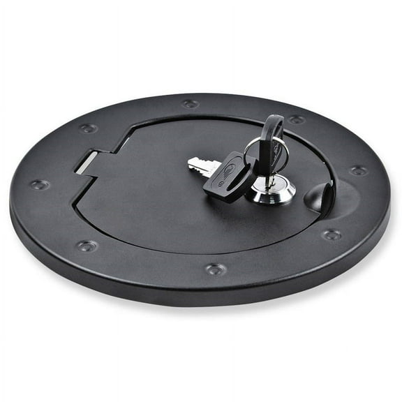 Phyun Gas Cap Cover Locking Fuel Filler Door Cover for 2007-18 Jeep Wrangler Jk Jku A