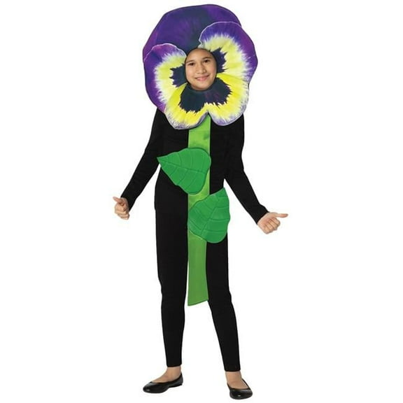 45 x 18 in. Purple Pansy Flower Child Costume