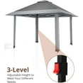 thumbnail image 6 of 13x13FT Pop-Up Gazebo Outdoor Tent with Mesh Cover, Canopy Tent with Carrying Bag Height Adjustable for Backyard and Patio, 6 of 7