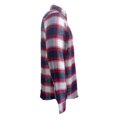 thumbnail image 3 of Camisa George Talla CH Manga Larga de Franela con Cuadros Blanco Azul y Rojo, 3 of 4