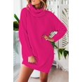 thumbnail image 4 of LAICAIW Robe Chandail Longue Ample à Col Roulé Oversize pour Femmes, 4 of 5
