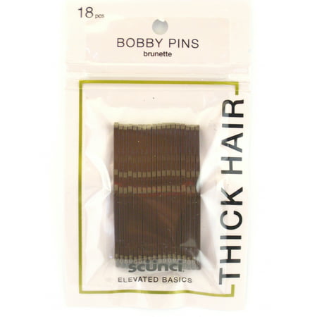 Scunci Brunette Bobby Hair Pins For Thick Hair  - 18