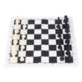 thumbnail image 4 of Juego de ajedrez internacional Bling Bling tablero de ajedrez de Cuero PU negro piezas de ajedrez, 4 of 12