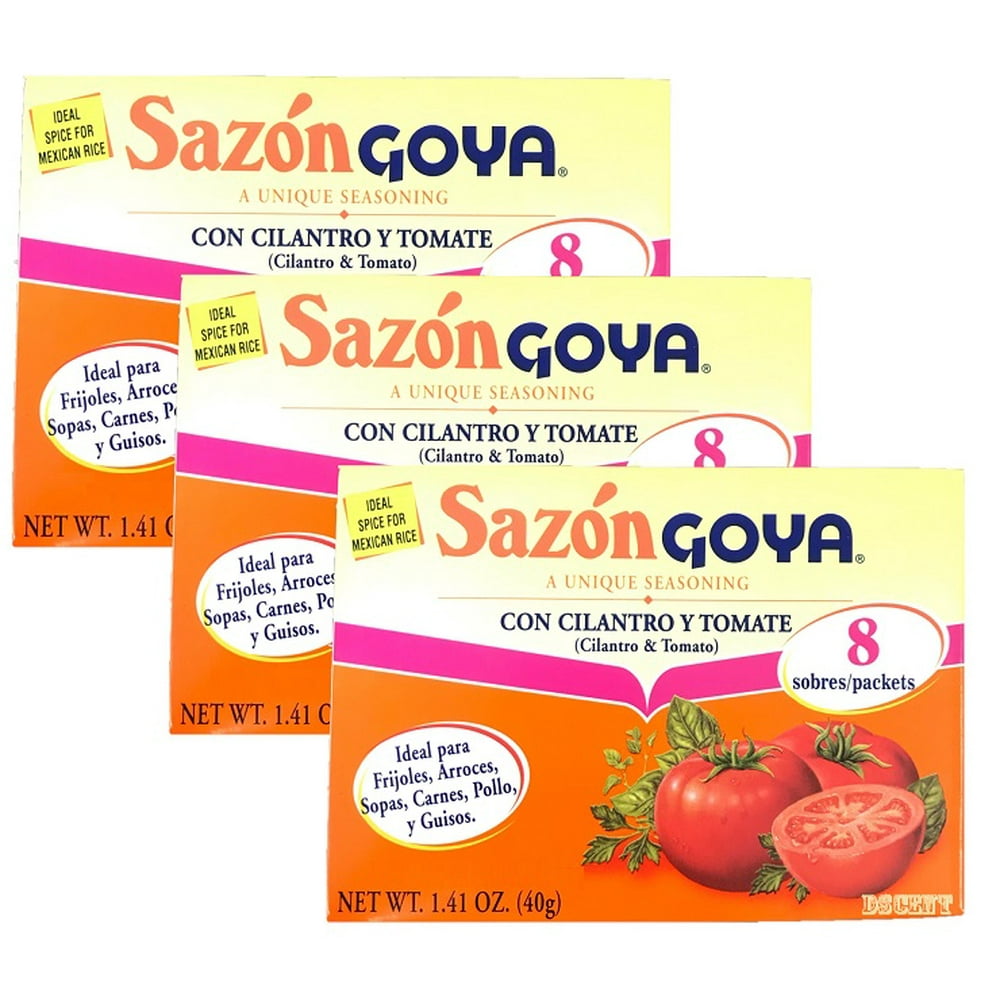 Goya Sazon Con Cilantro Y TomatoSeasoning with Cilantro & Tomato 1