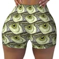 thumbnail image 2 of Logiee pelecus cultratus Print Women's Biker Shorts,Workout Gym Shorts,Scrunch Shorts,Tummy Control Hidden Scrunch Running Yoga Shorts-XX-Large, 2 of 8