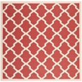 thumbnail image 3 of Safavieh Courtyard Tapis Rouge Intérieur Extérieur - Carré 7 Pieds10 Pouces, 3 of 4
