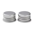 thumbnail image 2 of Aluminium Screw Caps Refillable Bottle Replacement Lid Flat Round Platinum 2.25x1.2cm, 2 of 2